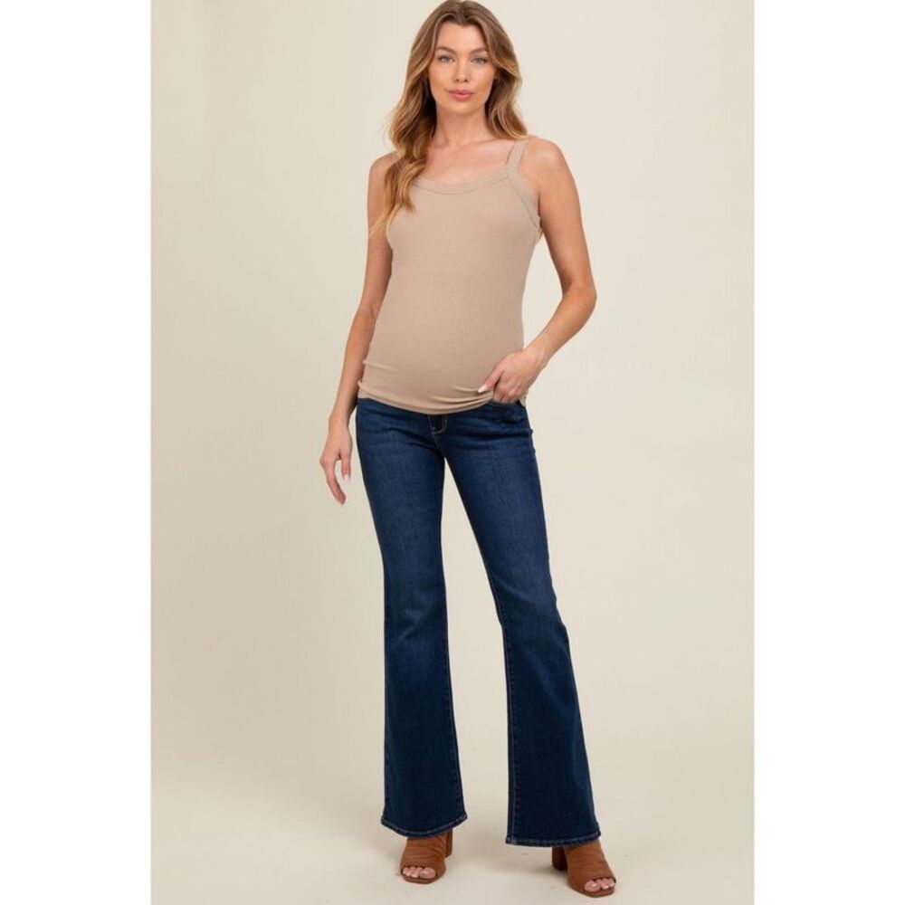 Pinkblush Navy Blue Flare Leg Maternity Jeans 31